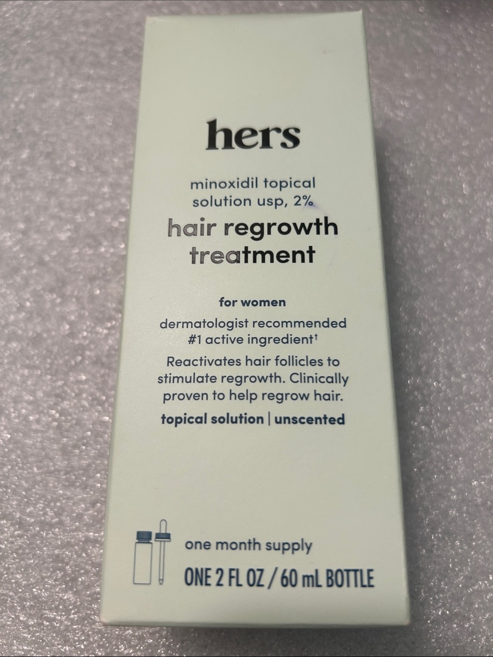 Hers Minoxidil 2% Hair Regrowth Treatment for Women - White